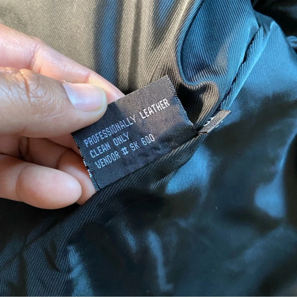 WINLIT New York‎ Women's Leather Jacket Belted Small - Picture 7 of 10